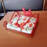Shabby Chic Rooster Napkins Tray Holder Image 2