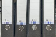 Lyreco Budget Lever Arch File A4 75mm Slotted Black Cloud