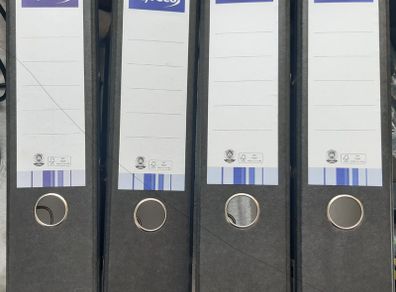 Lyreco Budget Lever Arch File A4 75mm Slotted Black Cloud