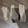 Large collection of wooden train tracks Image 4