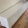 Ikea Tv Bench High Gloss White Image 2