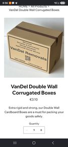 25x Premium VanDel Double Wall Moving Boxes