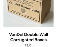 25x Premium VanDel Double Wall Moving Boxes