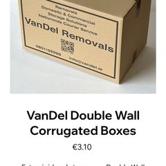 25x Premium VanDel Double Wall Moving Boxes