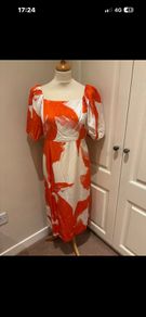 Mint Velvet viscose linen dress size 14