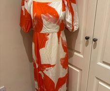 Mint Velvet viscose linen dress size 14