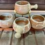 Rare Youghal Irish Studio Pottery Soup Bowls with Handles Japandi Image 2