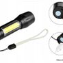 Mini Aluminum LED Flashlight with Built-in Battery Image 4