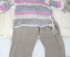 ladies summer linen top and trousers . Bought in Italy