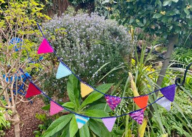 Hand Knit Party Bunting
