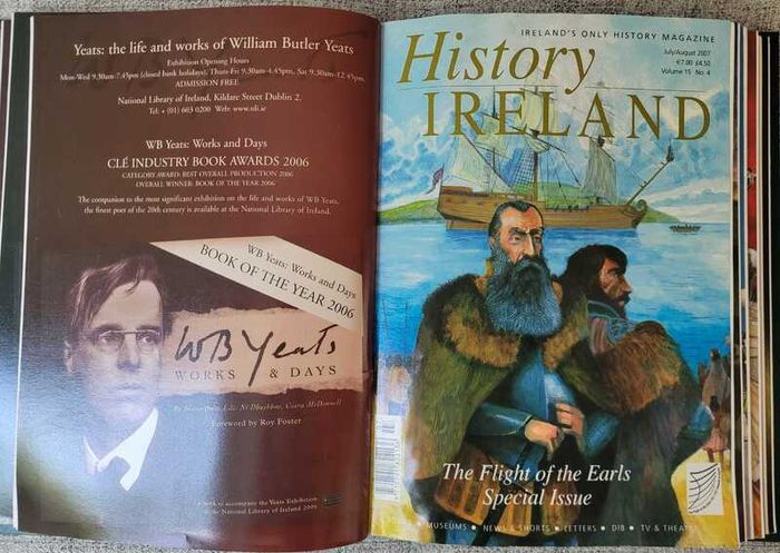 History Ireland Magazine 5 Issues 2007 to 2008 with Official Binder