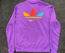 Adidas Zip Up Pharrell Williams Rainbow Collection PURPLE MEDIUM