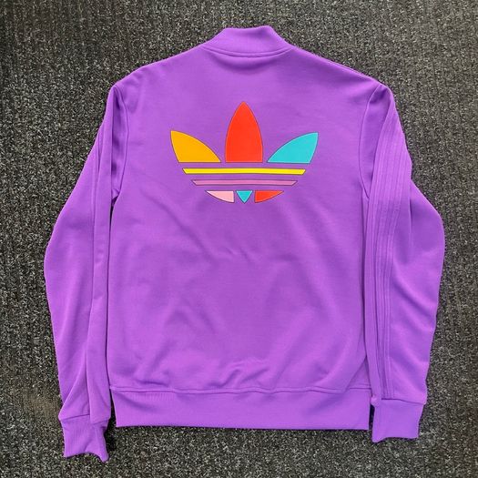 Adidas Zip Up Pharrell Williams Rainbow Collection PURPLE MEDIUM