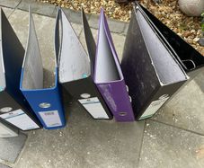 A4 ring binder folders
