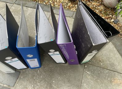 A4 ring binder folders