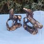 Two Polystone Decorative Horses Image 3