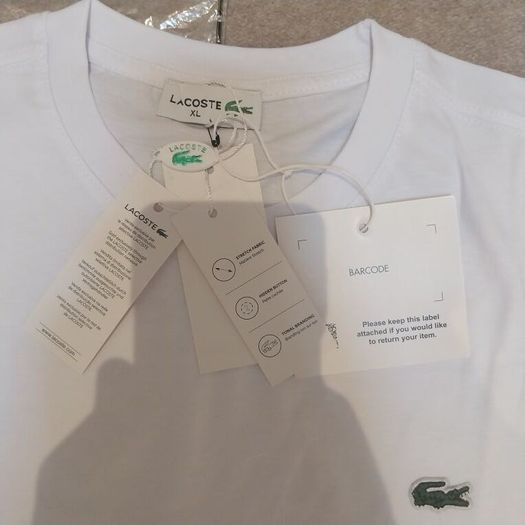 White lacoste t-shirt