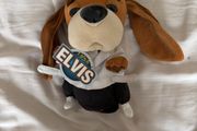 Elvis Hound Dog Singing Plush Toy Official 1956 Elvis Novelty Dog with Tag