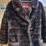 vintage Faux fur jacket brown Image 2
