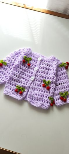 Handmade baby cardigan