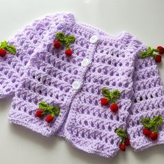 Handmade baby cardigan