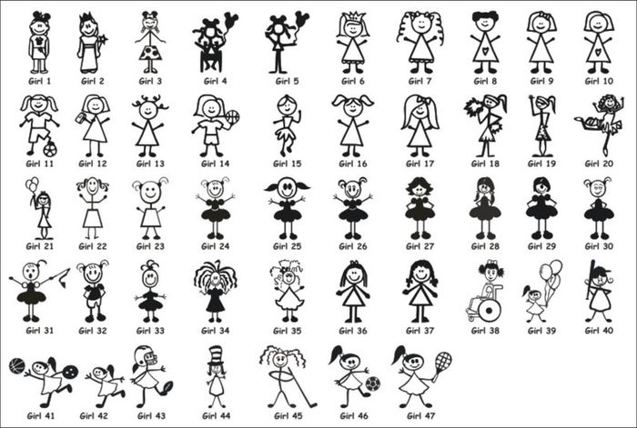 My Family Car Stickers