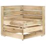 Piece Garden Lounge Set Green Impregnated Pinewood Image 8