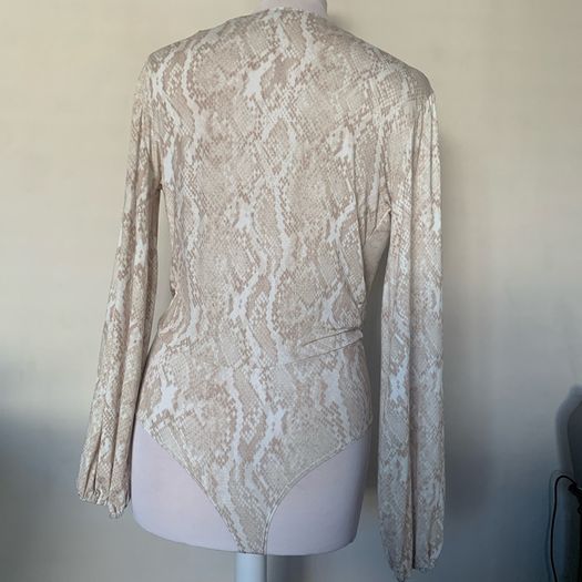 Cream & Gold bodysuit. Size XS