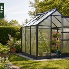 6 x 6ft Polycarbonate Greenhouse
