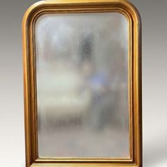 French Style Arched Giltwood Mirror