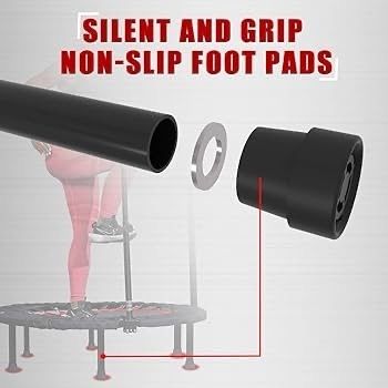 NEW SALE | 40" Folding Mini Fitness Indoor Exercise Workout Rebounder Trampoline with Handle, Max Load 150KG