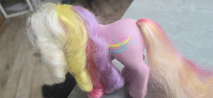 Streaky Rainbow Rider  Rainbow Curl Ponies MLP G1 My Little Pony