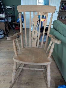 Solid wood rocking chair