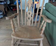 Solid wood rocking chair