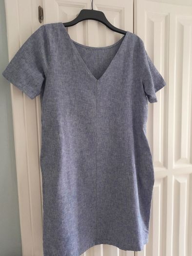 Denim V Neck Tunic/Dress