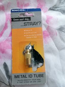 Dog Name holder for collar.