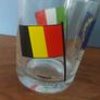 Fabulous Rare Set of Three Boyne Valley Honey EU Flags Glasses:  Belgium/Italy, Spain/Ireland and Luxembourg/United Kingdom Image 8