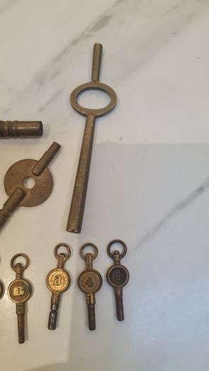 Antique pocket watch keys
