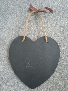 Decorative Hanging Slate Heart