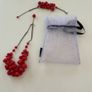 Coast coral beaded necklace and bracelet Image 7