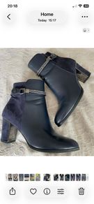 Navy Ankle Boots - Redz - Size 40