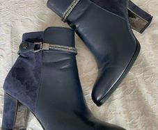 Navy Ankle Boots - Redz - Size 40