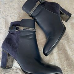 Navy Ankle Boots - Redz - Size 40