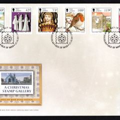 2013 Isle of Man Christmas A Stamp Gallery Commemorative Stamps First Day Cover (FDC)