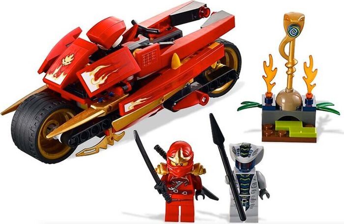 Lego Ninjago 9441: Kai's Sky Cycle (2012) 100% Complete (NO BOX)