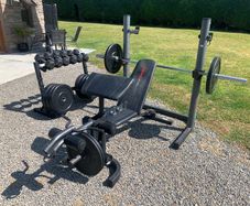 gym, weights, rack