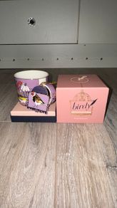 Tipperary Crystal Birdy Purple Goldfinch Bone China Mug