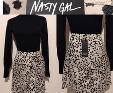 NASTY GAL Animal Print Skirt, new with tags,