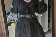 Unworn H&amp;M Flowy Airy Summer Black Long Sleeves Dress