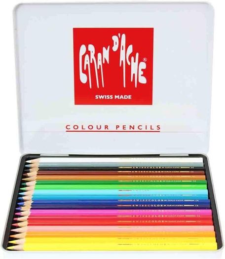 Caran dAche Swisscolor Pencils (18 in a Metal Box)